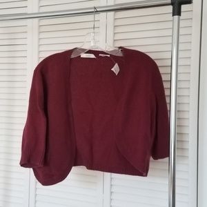 Neiman Marcus 100% Cashmere Crop Cardigan  NWT